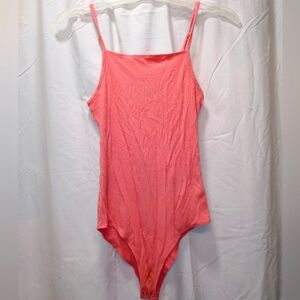 XS Wild Fable Pink/Peach tank bodysuit
